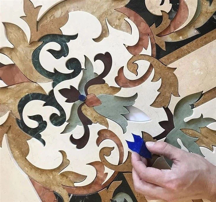 Marble Medallion Floor Tile Natural Stone Marble